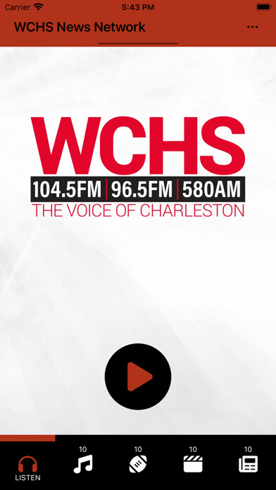 Emulate iPhone app WCHS Radio using MyAndroid