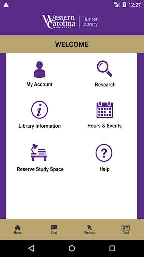 Run android online APK WCU Hunter Library from MyAndroid or emulate WCU Hunter Library using MyAndroid