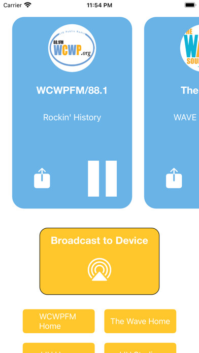 Emulate iPhone app WCWP Radio using MyAndroid Emulate iPhone app WCWP Radio using MyAndroid