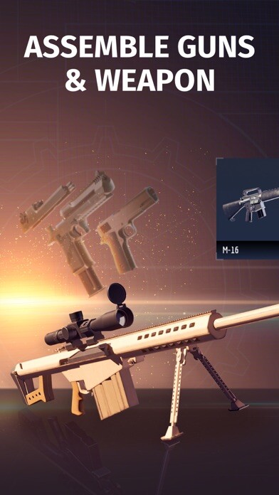 Emulate iPhone app Weapon Disassembly: Gun Sim 3D using MyAndroid