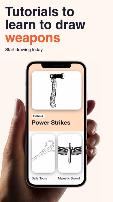 Emulate iPhone app Weapon Drawing Step By Step using MyAndroid
