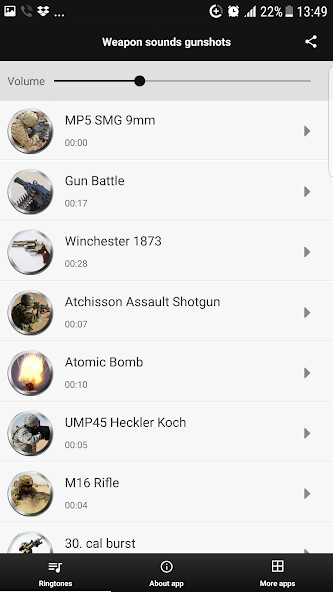 Run android online APK Weapon Sounds Gunshots from MyAndroid or emulate Weapon Sounds Gunshots using MyAndroid Run android online APK Weapon Sounds Gunshots from MyAndroid or emulate Weapon Sounds Gunshots using MyAndroid