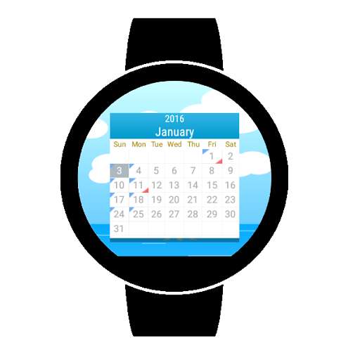 Run android online APK Wear Calendar 2020 (Wear OS) from MyAndroid or emulate Wear Calendar 2020 (Wear OS) using MyAndroid