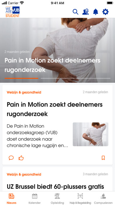 Emulate iPhone app WeAreVUB Student using MyAndroid Emulate iPhone app WeAreVUB Student using MyAndroid