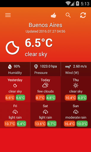 Emulate Android APK Weather Argentina Emulate Android APK Weather Argentina