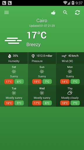 Run android online APK Weather Egypt from MyAndroid or emulate Weather Egypt using MyAndroid