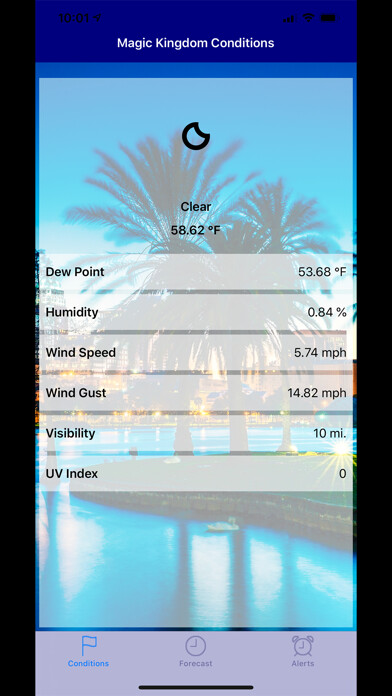 Emulate iPhone app Weather for Disney Parks using MyAndroid Emulate iPhone app Weather for Disney Parks using MyAndroid