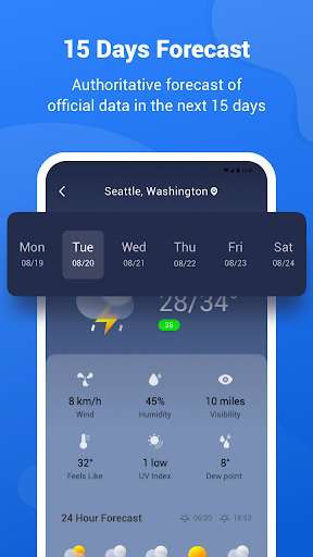 Run android online APK Weather forecast-Live monitor from MyAndroid or emulate Weather forecast-Live monitor using MyAndroid