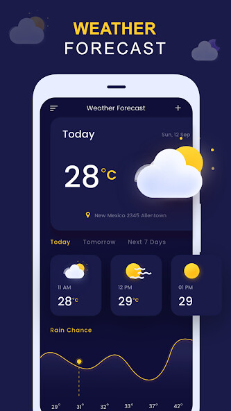 Run android online APK Weather forecast: live updates from MyAndroid or emulate Weather forecast: live updates using MyAndroid