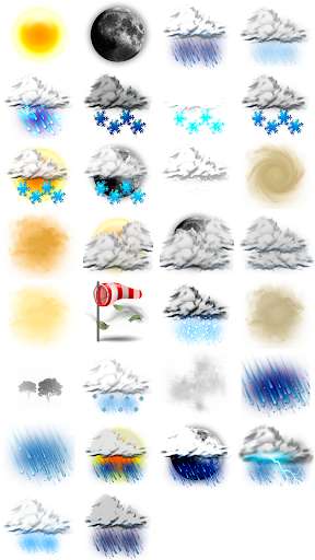 Emulate Android APK Weather M8. Icons. Real Nature Emulate Android APK Weather M8. Icons. Real Nature