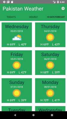 Emulate Android APK Weather Pakistan