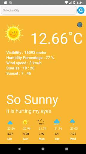 Emulate Android APK Weather Track Emulate Android APK Weather Track