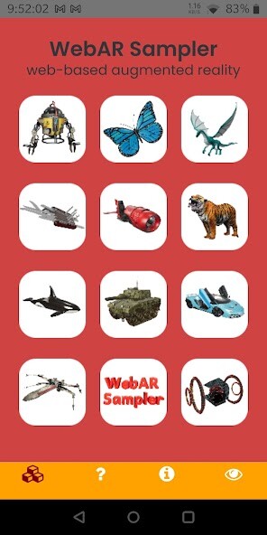 Run android online APK WebAR Sampler from MyAndroid or emulate WebAR Sampler using MyAndroid Run android online APK WebAR Sampler from MyAndroid or emulate WebAR Sampler using MyAndroid