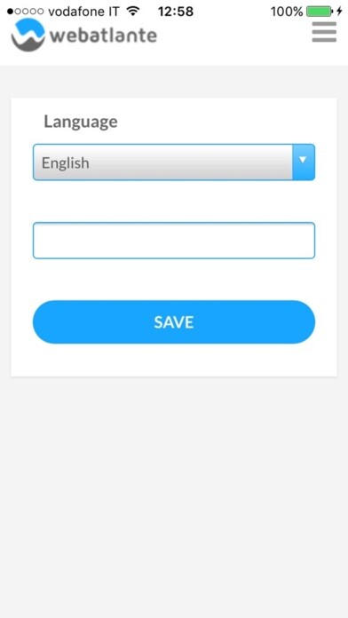Emulate iPhone app WebAtlante Mobile using MyAndroid