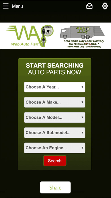Emulate iPhone app Web Auto Part using MyAndroid Emulate iPhone app Web Auto Part using MyAndroid