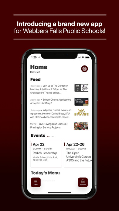 Emulate iPhone app Webbers Falls Public Schools using MyAndroid Emulate iPhone app Webbers Falls Public Schools using MyAndroid