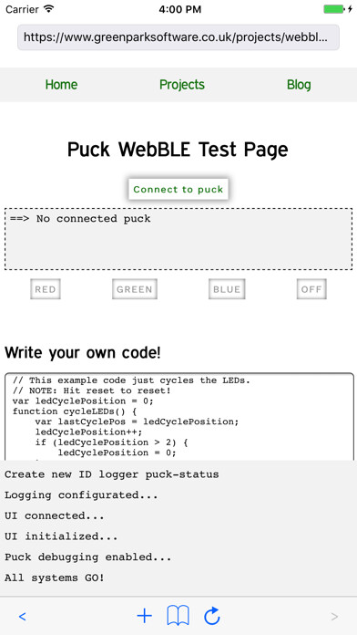 Emulate iPhone app WebBLE using MyAndroid Emulate iPhone app WebBLE using MyAndroid