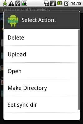 Emulate Android APK WebDavDroid Lite (Free)