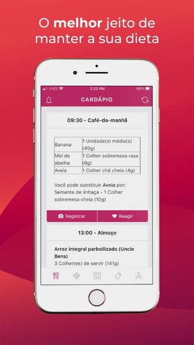 Emulate iPhone app WebDiet para pacientes using MyAndroid