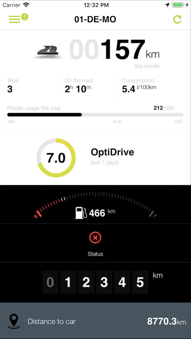 Emulate iPhone app WEBFLEET MyCar using MyAndroid