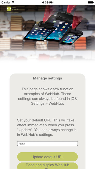 Emulate iPhone app WebHub - IPC Browser using MyAndroid