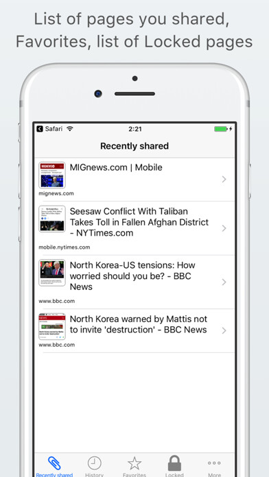 Emulate iPhone app Web page text only reader using MyAndroid