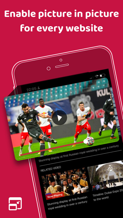 Emulate iPhone app Web PiP Extension & Browser using MyAndroid
