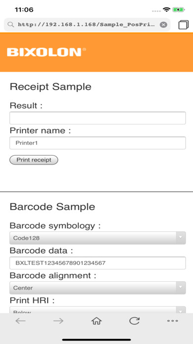 Emulate iPhone app WebPrintSDK using MyAndroid
