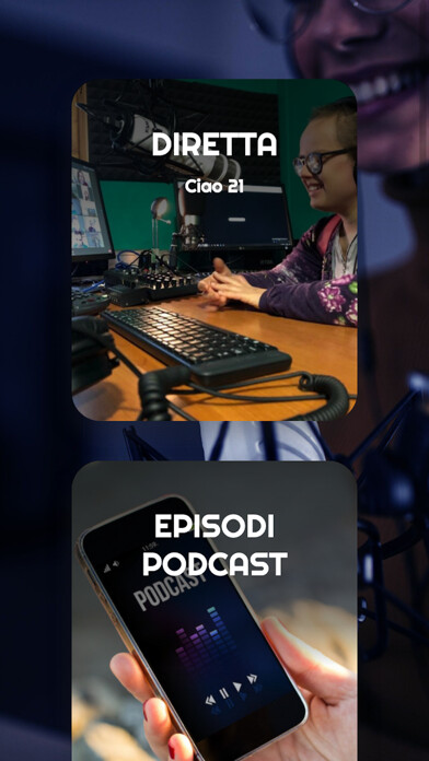 Emulate iPhone app Web Radio Ciao 21 using MyAndroid