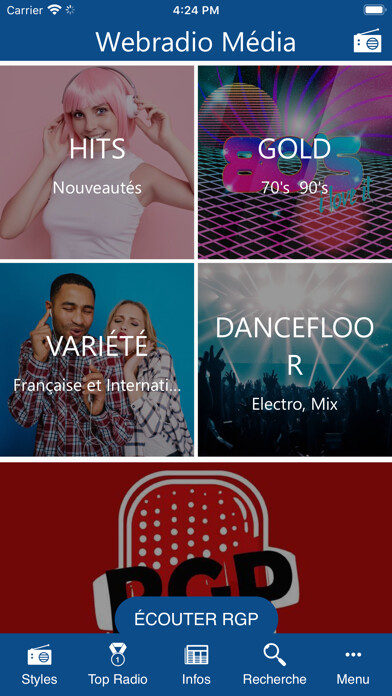 Emulate iPhone app Webradio.media using MyAndroid