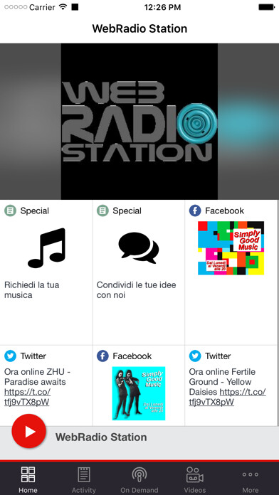 Emulate iPhone app WebRadio Station using MyAndroid Emulate iPhone app WebRadio Station using MyAndroid
