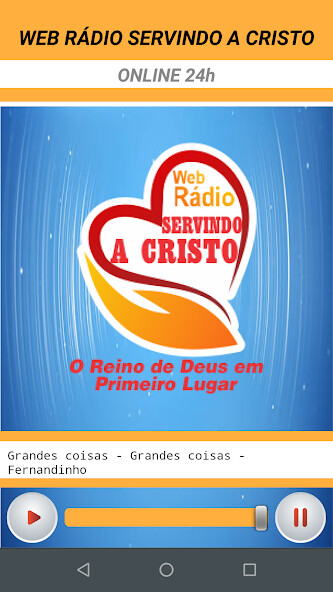 Run android online APK WEB RÁDIO SERVINDO A CRISTO from MyAndroid or emulate WEB RÁDIO SERVINDO A CRISTO using MyAndroid Run android online APK WEB RÁDIO SERVINDO A CRISTO from MyAndroid or emulate WEB RÁDIO SERVINDO A CRISTO using MyAndroid
