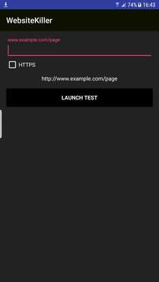 Emulate Android APK Website Killer - Free load attack testing tool