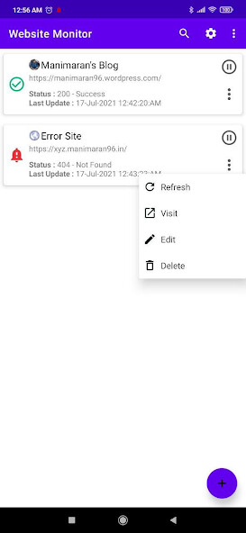 Emulate Android APK Website monitor Emulate Android APK Website monitor