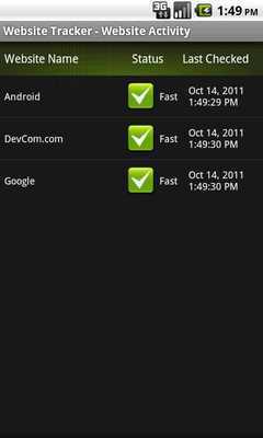 Emulate Android APK Website Tracker