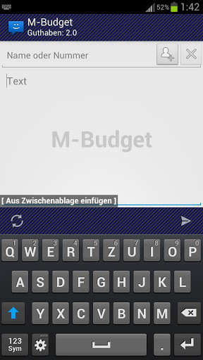 Emulate Android APK WebSMS: M-Budget Connector