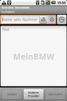 Emulate Android APK WebSMS: MeinBMW Connector Emulate Android APK WebSMS: MeinBMW Connector