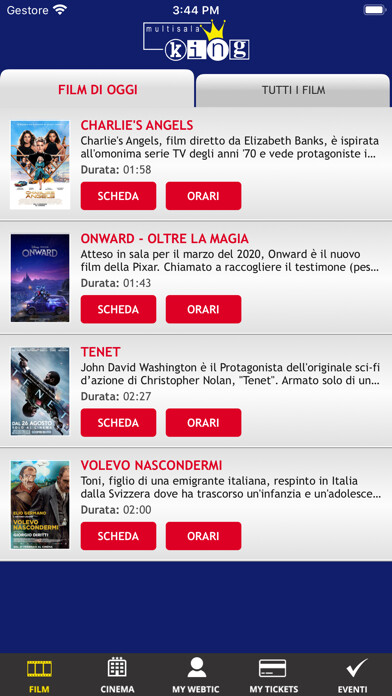 Run android online APK Webtic Multisala King Cinema from MyAndroid or emulate Webtic Multisala King Cinema using MyAndroid