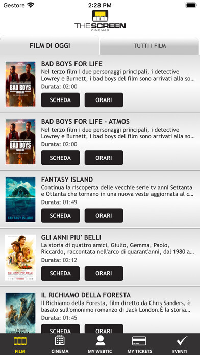 Emulate iPhone app Webtic The Screen Cinemas using MyAndroid Emulate iPhone app Webtic The Screen Cinemas using MyAndroid