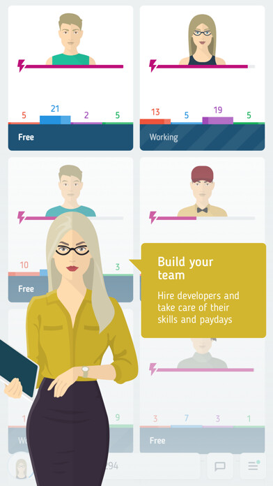 Emulate iPhone app Web Tycoon – online strategy using MyAndroid