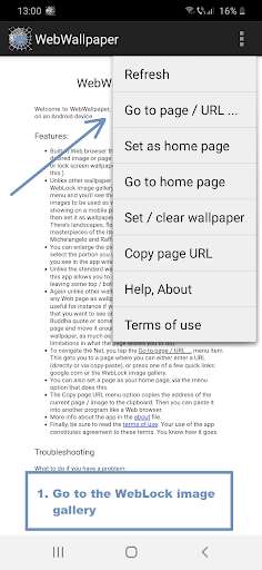 Run android online APK Web Wallpaper from MyAndroid or emulate Web Wallpaper using MyAndroid