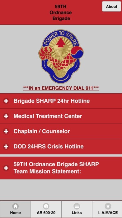 Emulate iPhone app WeCare 59th Ordnance Brigade using MyAndroid Emulate iPhone app WeCare 59th Ordnance Brigade using MyAndroid