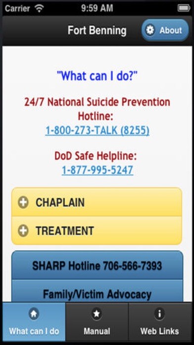 Emulate iPhone app WeCare, Fort Benning using MyAndroid Emulate iPhone app WeCare, Fort Benning using MyAndroid