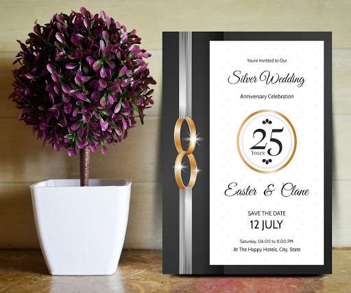 Run android online APK Wedding Anniversary Invitation Card Maker 2020 from MyAndroid or emulate Wedding Anniversary Invitation Card Maker 2020 using MyAndroid