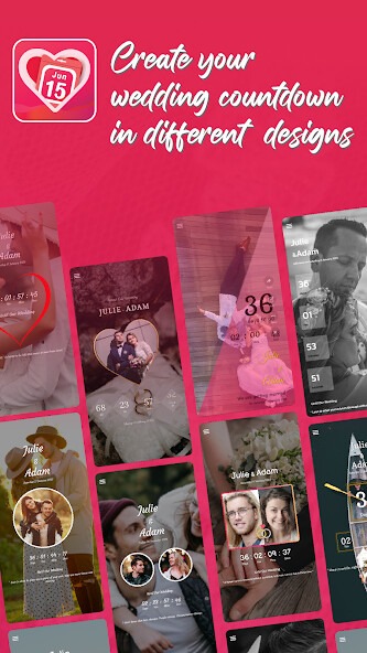 Run android online APK Wedding Countdown App from MyAndroid or emulate Wedding Countdown App using MyAndroid