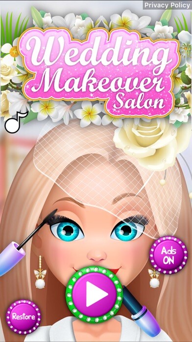 Emulate iPhone app Wedding Day Makeover Salon using MyAndroid