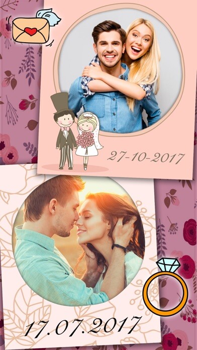Emulate iPhone app Wedding frames – romantic love photo album editor using MyAndroid Emulate iPhone app Wedding frames – romantic love photo album editor using MyAndroid
