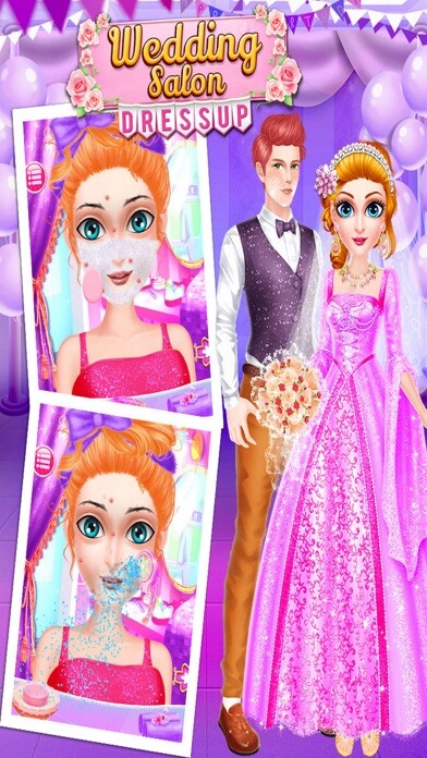 Emulate iPhone app Wedding Girls Salon Dress Up using MyAndroid