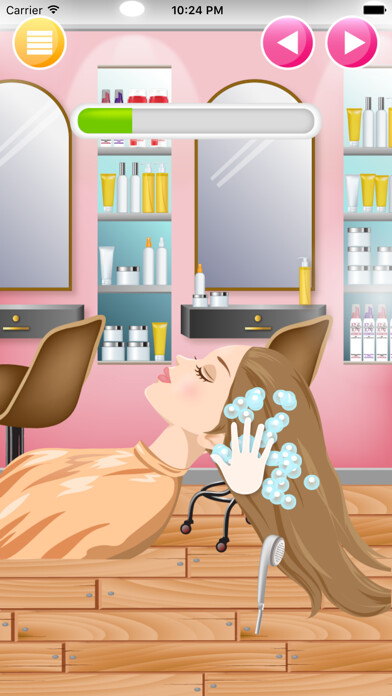 Emulate iPhone app Wedding Salon - Hair Salon using MyAndroid