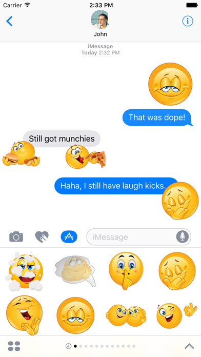 Emulate iPhone app Weed Emoji for iMessage using MyAndroid Emulate iPhone app Weed Emoji for iMessage using MyAndroid
